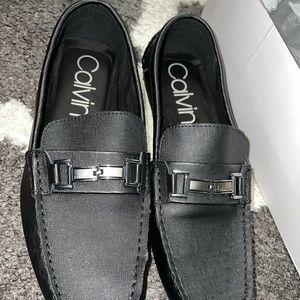 Mens black Calvin Klein dress shoes size 11.5